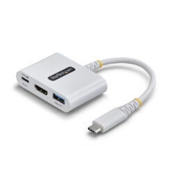 StarTech.com USB-C naar HDMI Multiport Adapter met 140W PD Charging, 4K 60Hz HDMI, USB 5Gbps Hub, Mini Dock voor MacBook / Dell / ThinkPad / HP / iPad / Tablets
