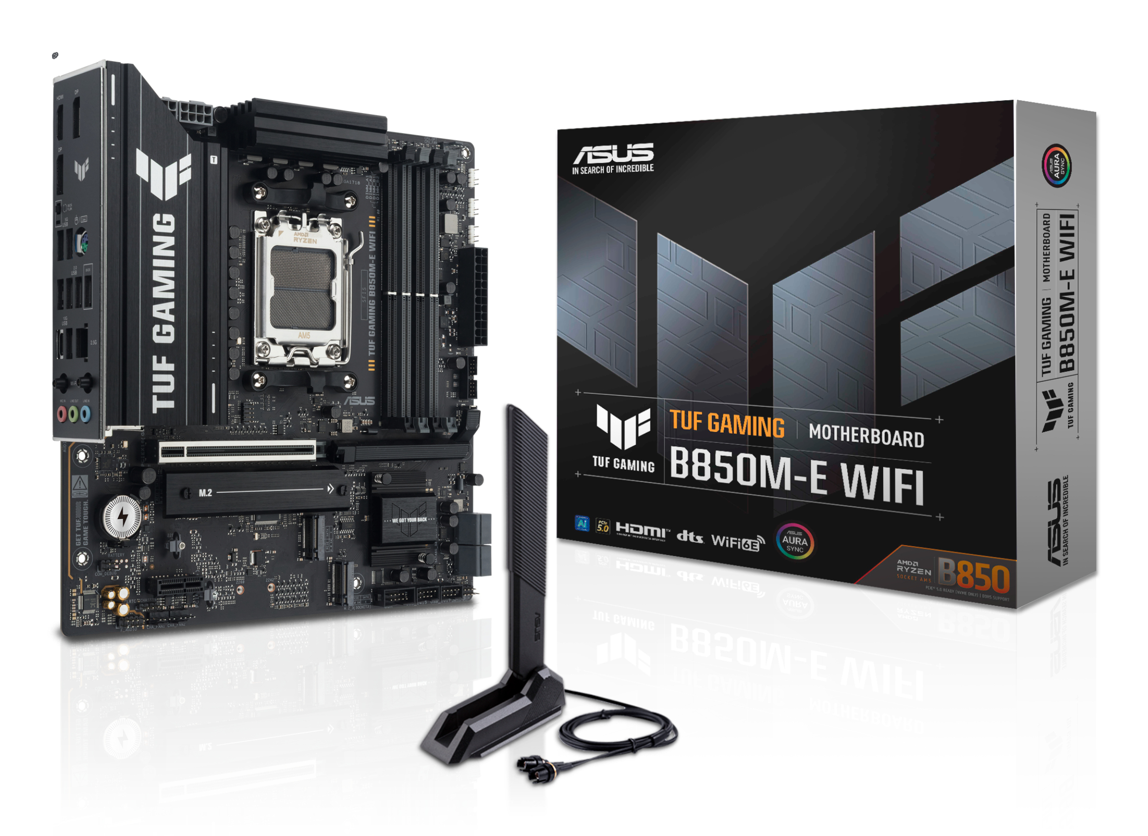 ASUS TUF GAMING B850M-E WIFI AMD B850 Socket AM5 micro ATX - Afbeelding 2