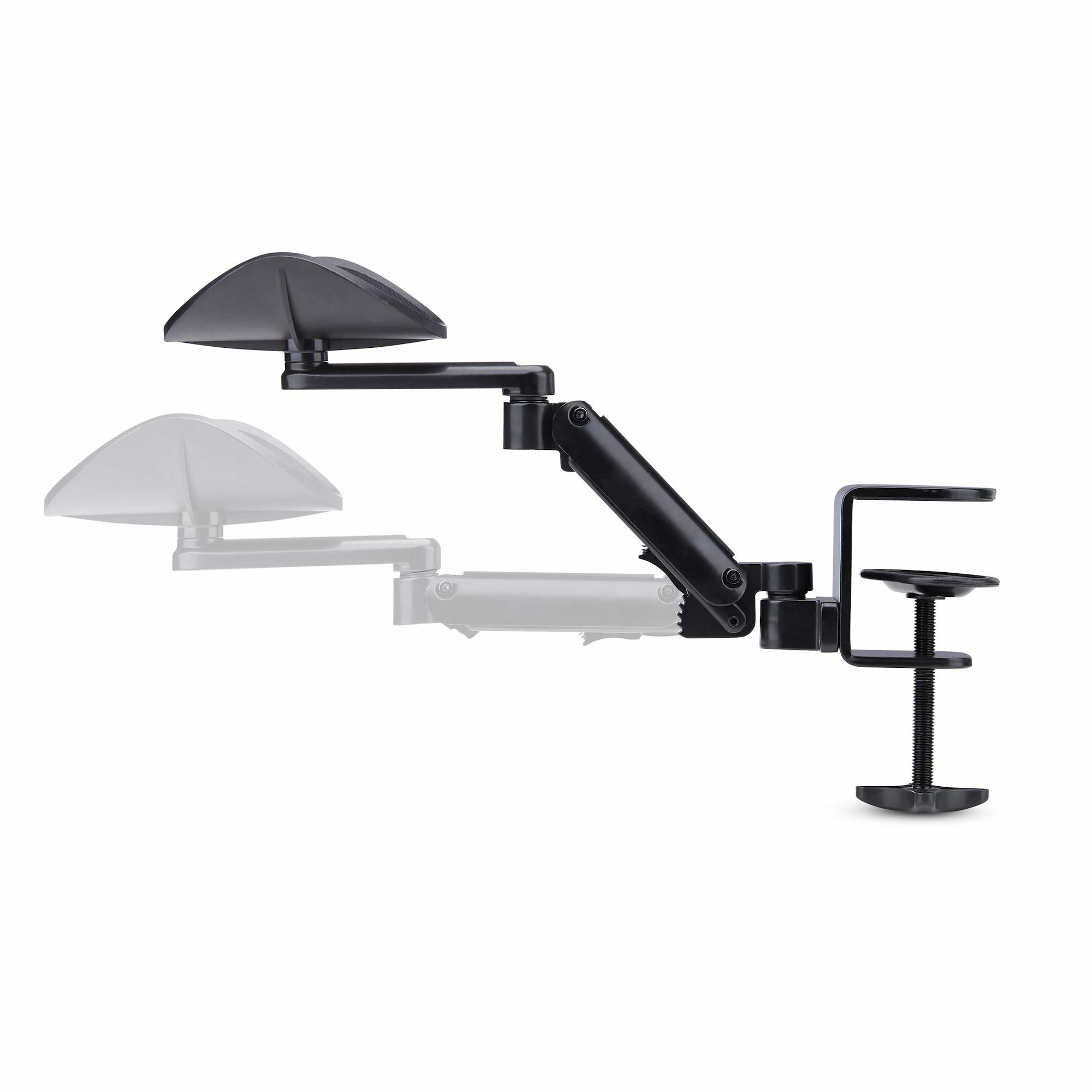 StarTech.com Verstelbare Armsteun voor Bureau, Ergonomische Arm/Elleboogsteun, 360-graden Rotatie, Kleminstallatie zonder Boren, Zwart - Afbeelding 6