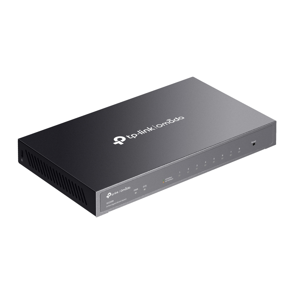 TP-Link Omada SG2008 netwerk-switch Managed L2/L2+ Gigabit Ethernet (10/100/1000) Zwart - Afbeelding 5