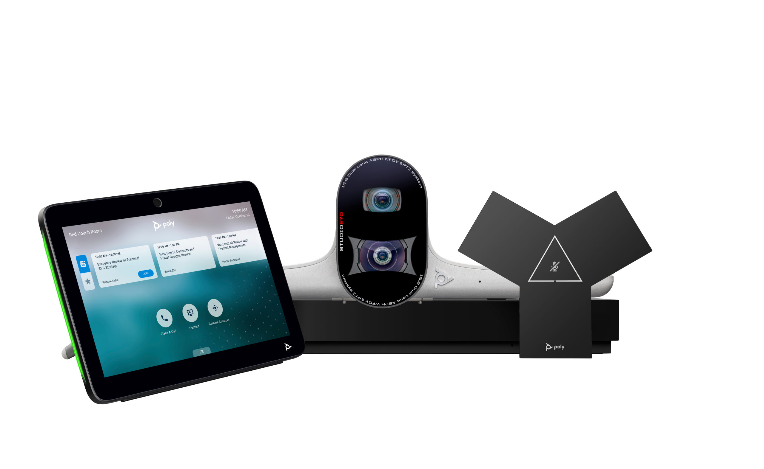 HP Poly G7500 Video Conferencing System met Studio E70 en TC10 Controller Kit - Afbeelding 2