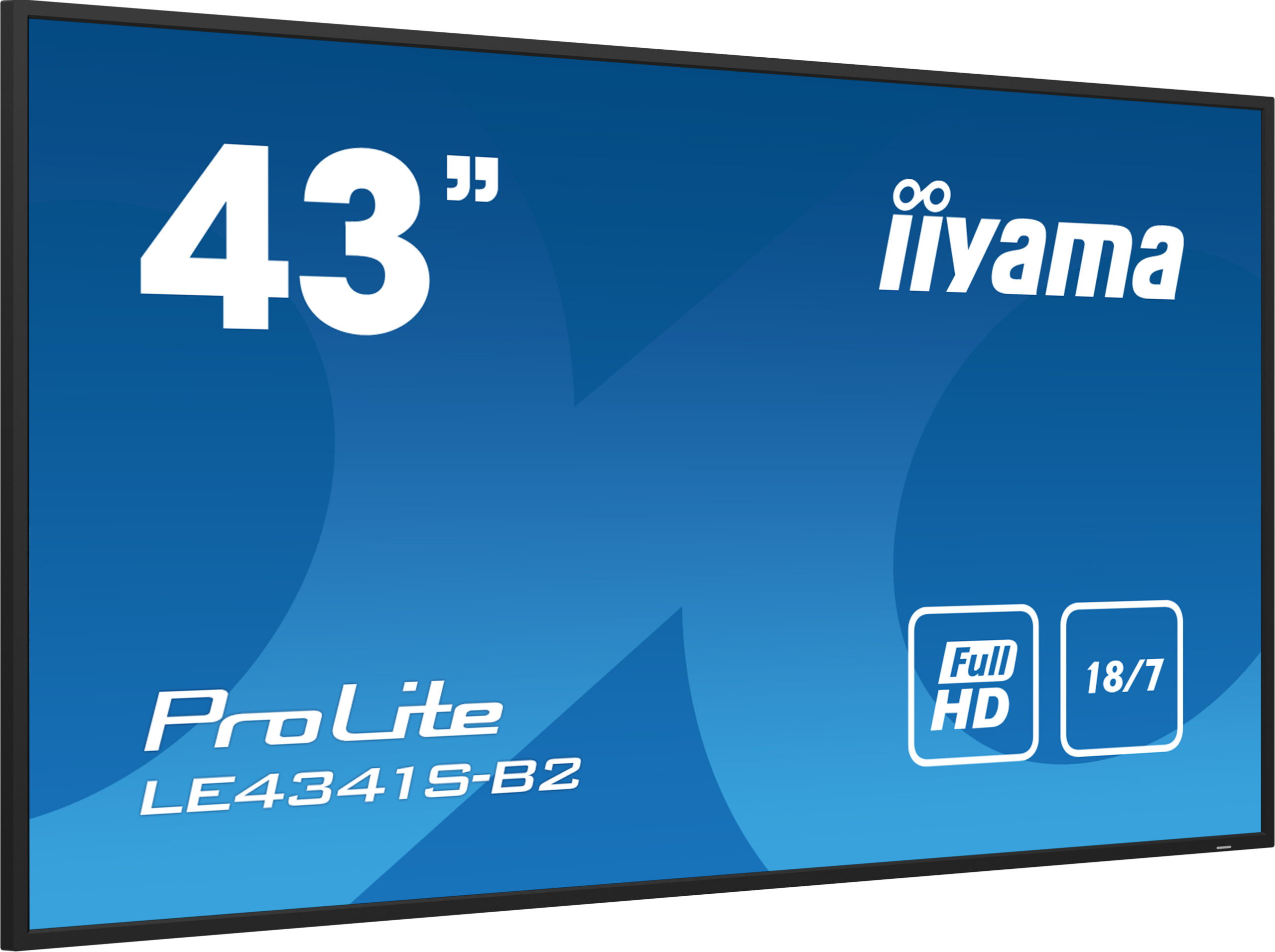 iiyama PROLITE LE4341S-B2 Digitale signage flatscreen 108 cm (42.5") LCD 350 cd/m² Full HD Zwart 18/7 - Afbeelding 2