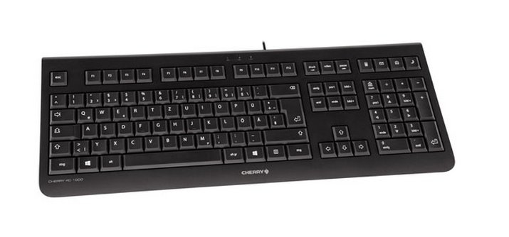 CHERRY KC 1000 toetsenbord Kantoor USB QWERTY Spaans Zwart - Afbeelding 5