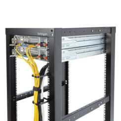 StarTech.com 1U Verticale 5,7 x 10cm Server Rack Kabelmanagement D-Ring Haak; Rackmonteerbare Netwerk Kabelorganizer; Kabelmanager voor 19" en 10" Serverkasten - Afbeelding 5