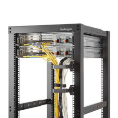 StarTech.com 1.5U Multi-Directionele Verticale 6 x 10cm Server Rack Kabelmanagement D-Ring Haak; Rackmonteerbare Netwerk Kabelorganizer; Kabelmanager voor 19" en 10" Serverkasten - Afbeelding 3