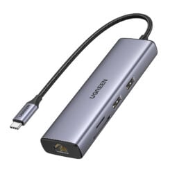 Ugreen USB-C to 2*USB3.0+HDMI+RJ 45+SD&TF+PD port Hub - Afbeelding 3