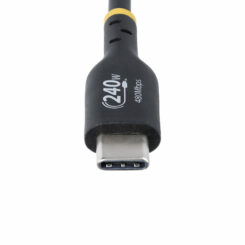 StarTech.com 3m USB-C Laadkabel, Charge & Sync, 240W (5A) PD EPR, USB 2.0, Laptop Type C Laadkabel, USB-IF Gecertificeerd, TPE Mantel - Zwarte USB-C Oplaadkabel - Afbeelding 6
