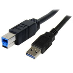 StarTech.com 3 m zwarte SuperSpeed USB 3.0-kabel A-naar-B - M/M