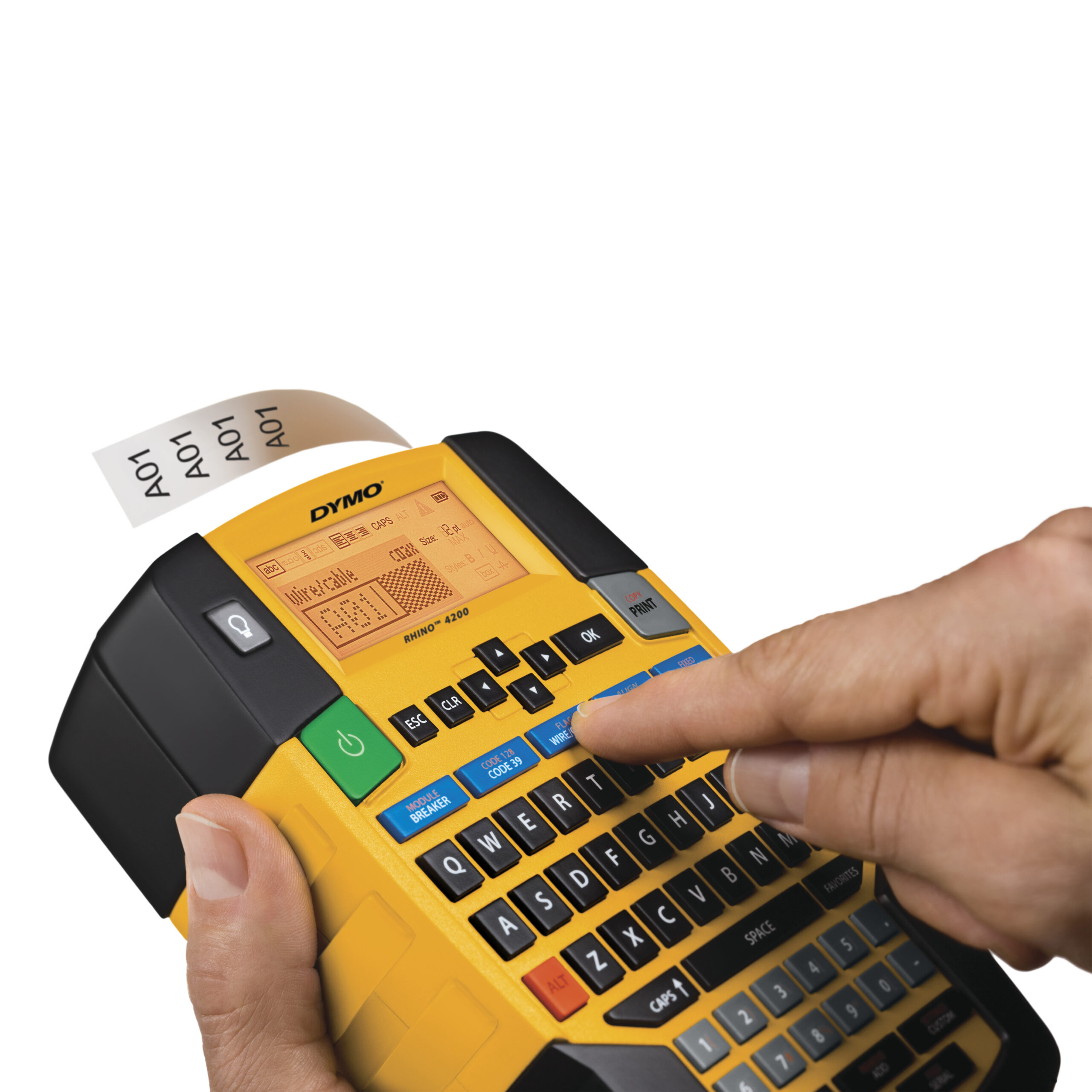 DYMO RHINO 4200 labelprinter Thermo transfer QWERTZ - Afbeelding 4
