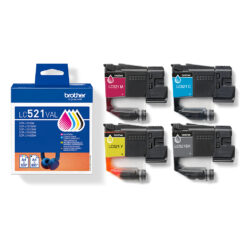 Brother LC521VAL inktcartridge 4 stuk(s) Origineel Zwart, Cyaan, Magenta, Geel - Afbeelding 6
