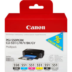 Canon 6496B005 inktcartridge 6 stuk(s) Origineel Foto zwart, Foto cyaan, Foto grijs, Foto magenta, Zwart, Fotogeel - Afbeelding 2