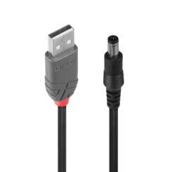 Lindy 70268 USB-kabel USB 2.0 1,5 m USB A DC Zwart