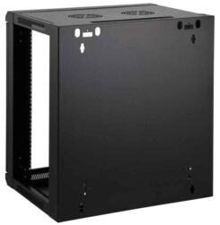 Intellinet 19" netwerkkast wandmontage (standaard), 6U, 450 mm diep, zwart, bouwpakket (flatpack), max. 60 kg, bruikbare diepte 270–350 mm, metalen & glazen deur, afneembare zijpanelen, montagemateriaal niet inbegrepen - Afbeelding 5
