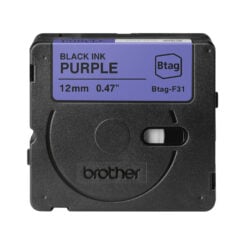 Brother BTAG-F31 labelprinter-tape Zwart op paars - Afbeelding 3