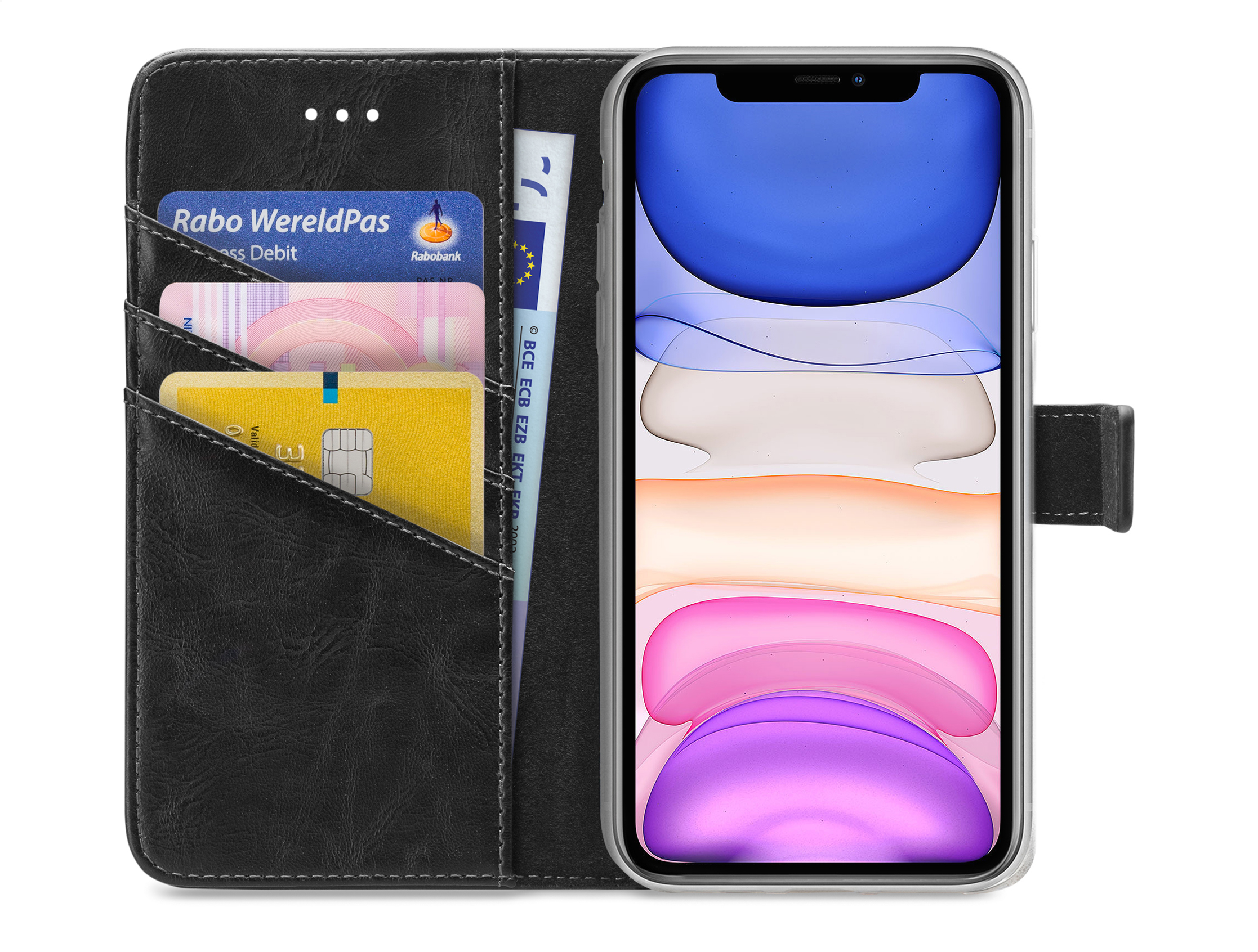 My Style Flex Wallet for Apple iPhone XR/11 Black - Afbeelding 2