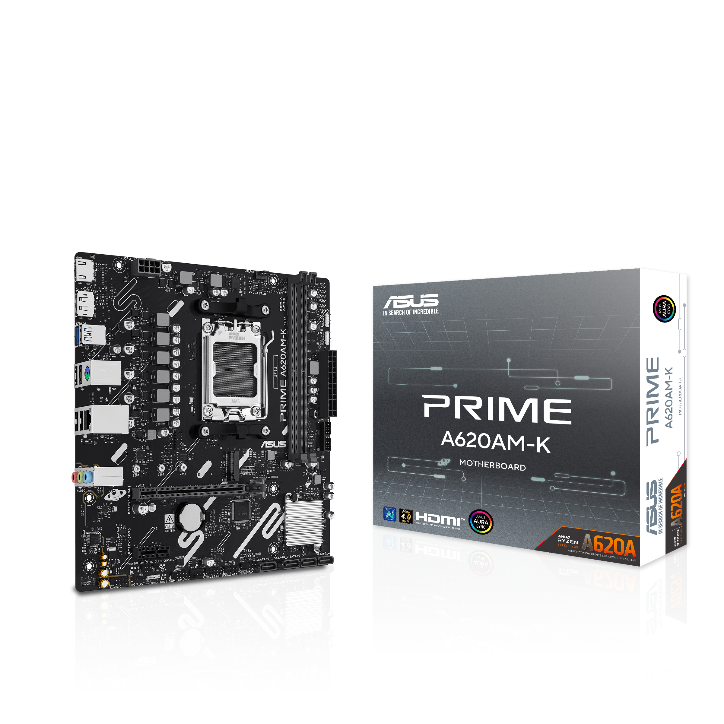 ASUS PRIME A620AM-K AMD A620A Socket AM5 micro ATX - Afbeelding 6