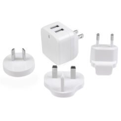 StarTech.com 2-poorts USB-lader - hoog vermogen (17 W / 3,4 A) - reislader (internationaal) - wit - Afbeelding 2