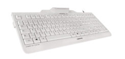 CHERRY KC 1000 SC toetsenbord Universeel USB AZERTY Belgisch Wit - Afbeelding 4