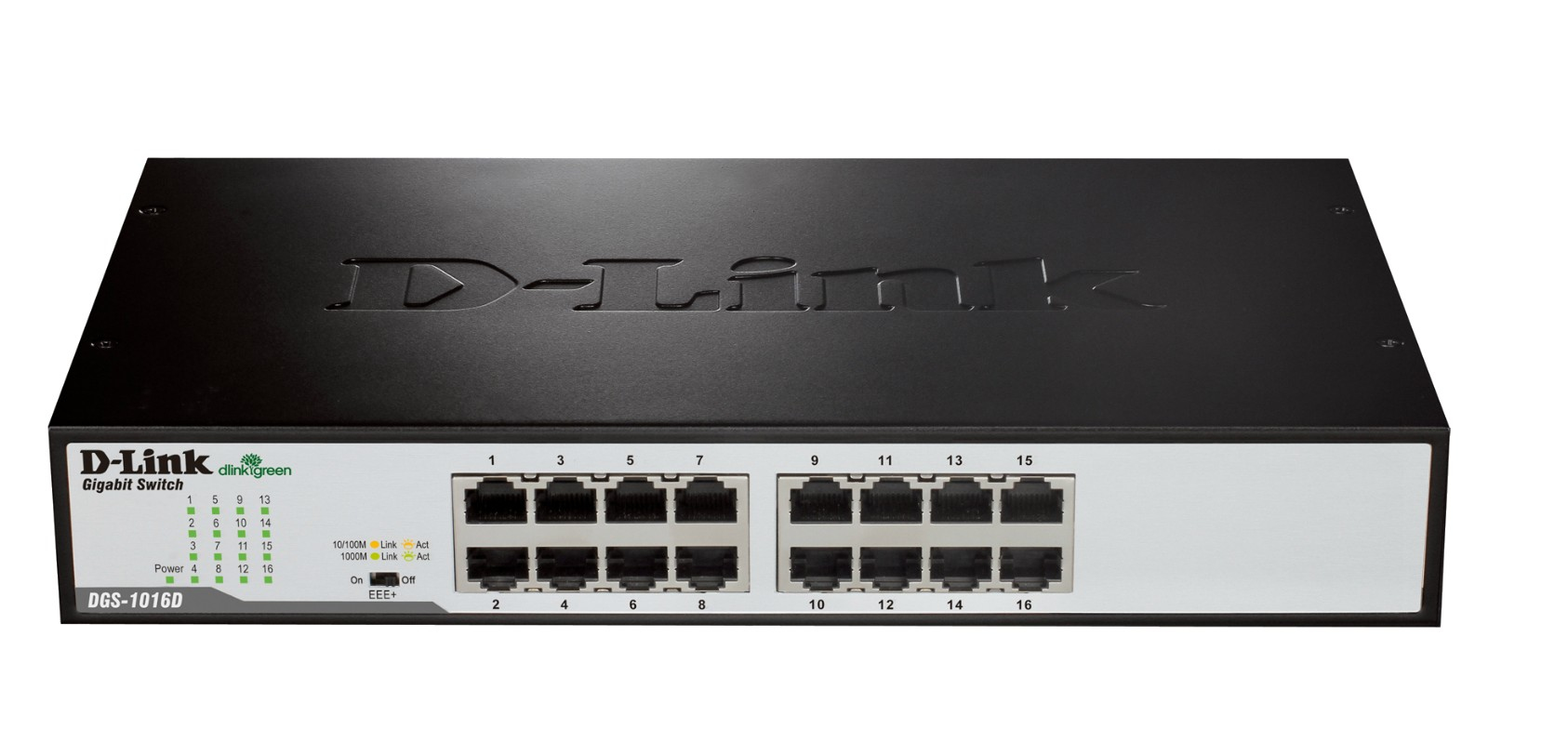 D-Link DGS-1016D/E netwerk-switch Unmanaged Zwart, Metallic - Afbeelding 3