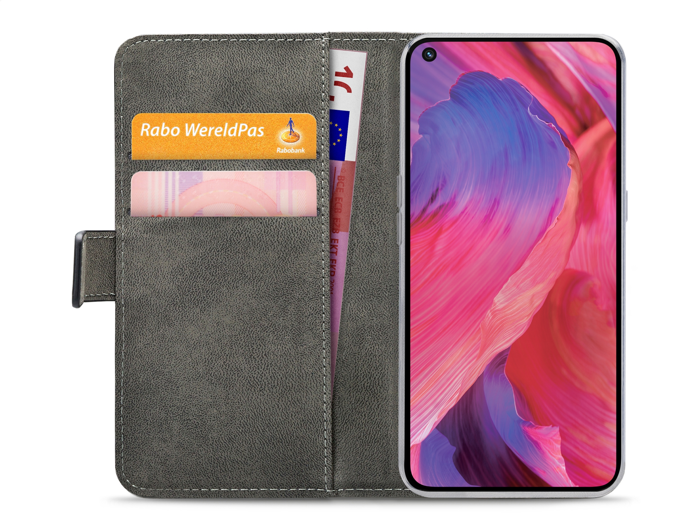 Mobilize Classic Gelly Wallet Book Case OPPO A54 5G/A74 5G Black - Afbeelding 3