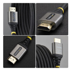 StarTech.com 1m Premium Gecertificeerde High Speed HDMI Kabel, Ultra Flexibele Gevlochten High Flex HDMI Kabel, 4K 60Hz / 1440p 144Hz met HDR10 / ARC, 18Gbps - Afbeelding 4