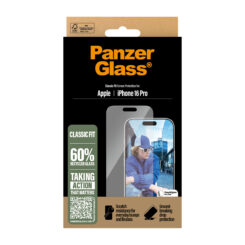 PanzerGlass ® Screen Protector iPhone 16 Pro | Classic Fit Doorzichtige schermbeschermer Apple 1 stuk(s) - Afbeelding 4