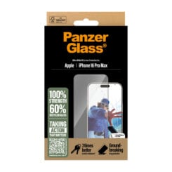 PanzerGlass ® Screen Protector iPhone 16 Pro Max | Ultra-Wide Fit Doorzichtige schermbeschermer Apple 1 stuk(s) - Afbeelding 4