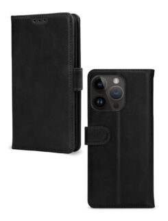 Mobilize Leather Wallet Apple iPhone 14 Pro Black
