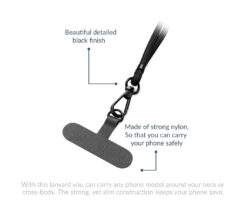 Mobilize Nylon Lanyard Blue - Afbeelding 3