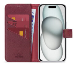 My Style Flex Wallet for Apple iPhone 13/14/15 Bordeaux - Afbeelding 2