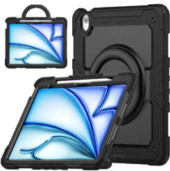 Mobilize Rotating Defender Case Stand Function for Apple iPad Air 13 (2024/2025/2026) Black - Afbeelding 2