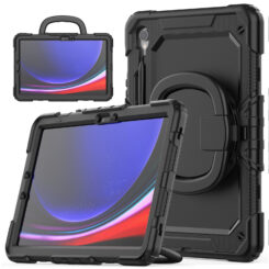 Mobilize Rotating Defender Case Stand Function for Samsung Galaxy Tab S9 11/S9 FE 10.9 Black - Afbeelding 2