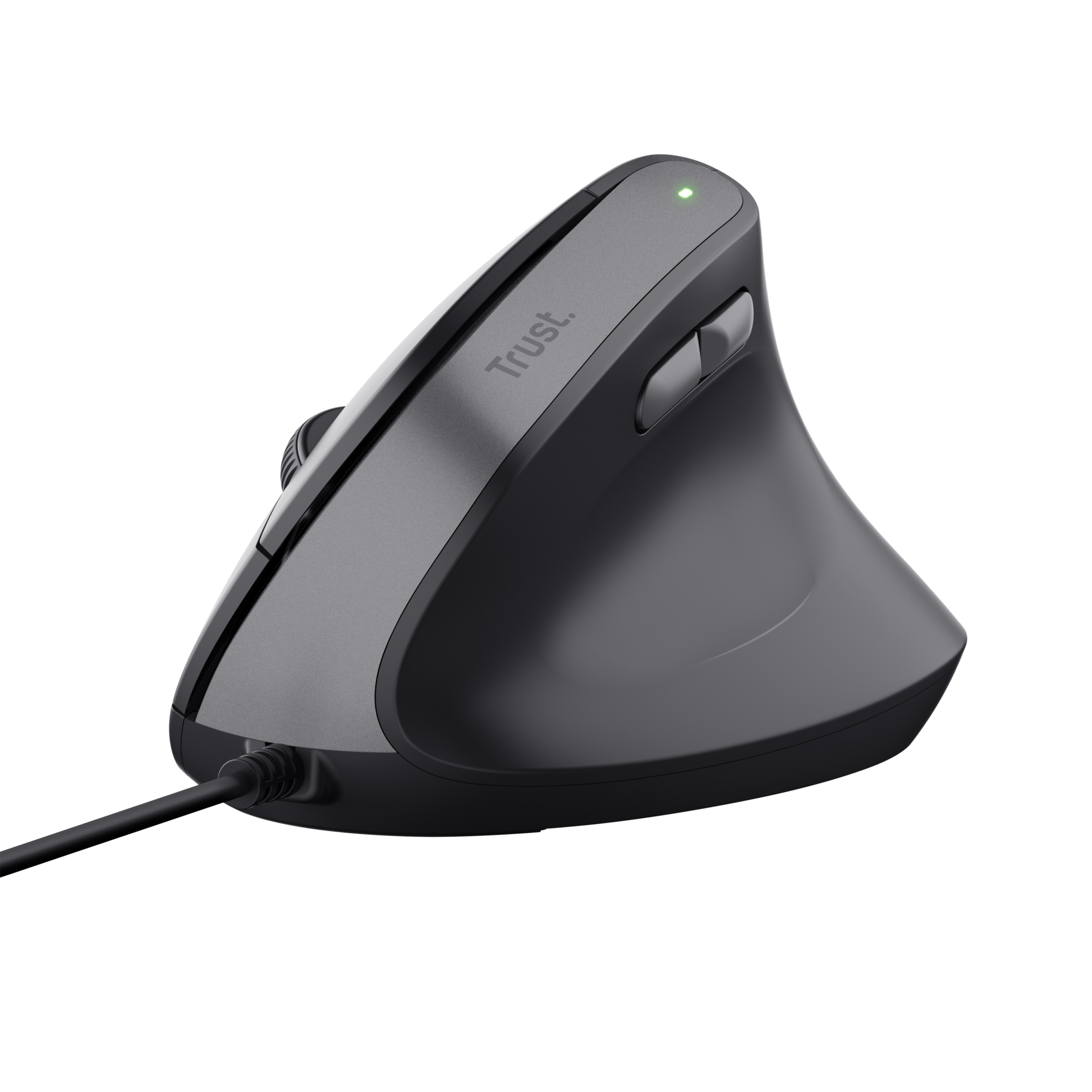 Trust Bayo II Ergonomische bedrade muis – ergonomische muis – rechtshandige muis – USB Type‑A aansluiting – Zwart - Afbeelding 3