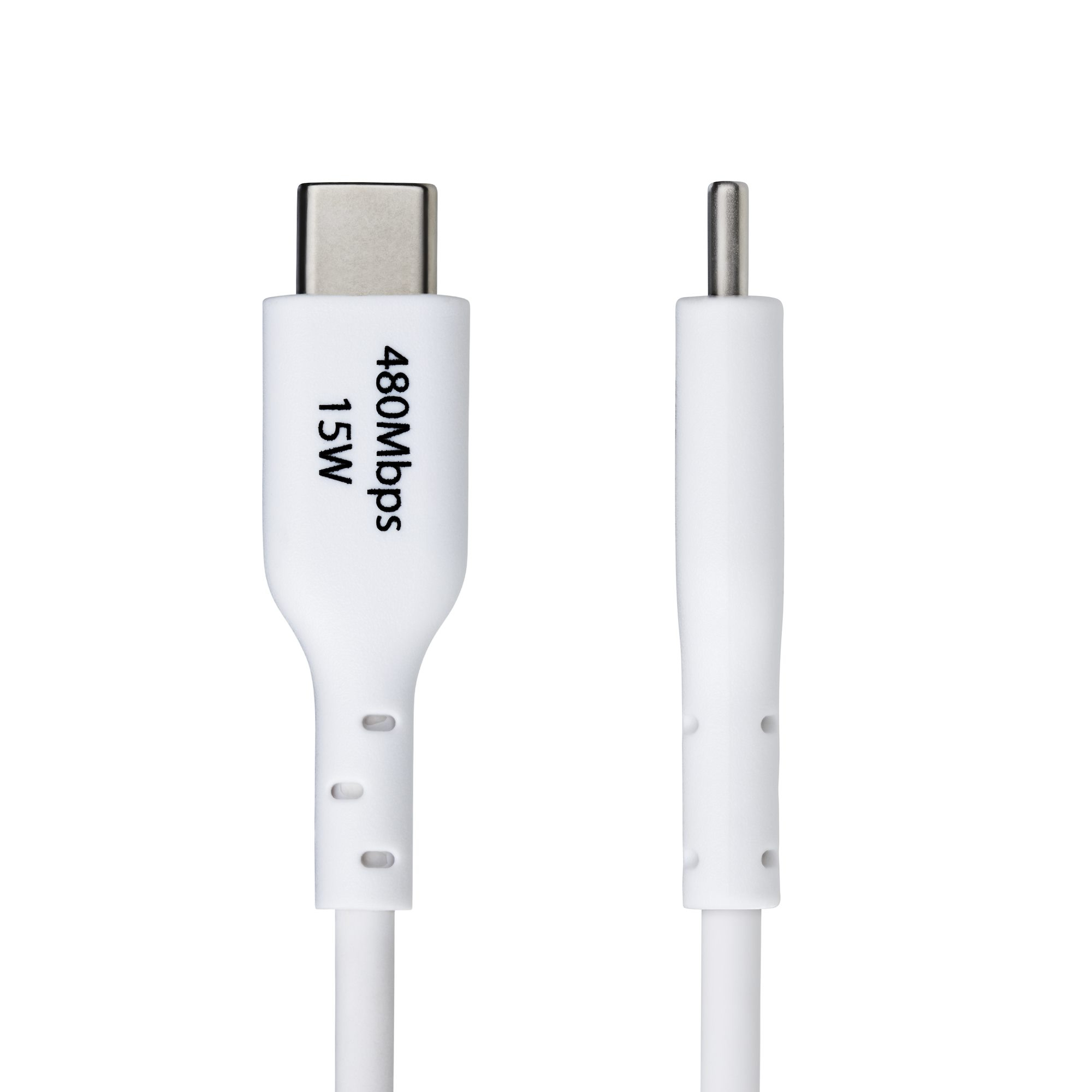 StarTech.com 1m USB-A naar USB-C Laadkabel, USB-A naar USB Type-C Oplaadkabel, Opladen & Synchroniseren, 3A Fast Charge, USB 2.0 Data Transfer Kabel, TPE Mantel, Wit - Afbeelding 4