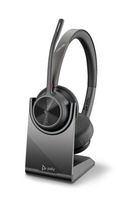 HP Poly Voyager 4320 Microsoft Teams Certified Headset + BT700 dongle + oplaadstatief