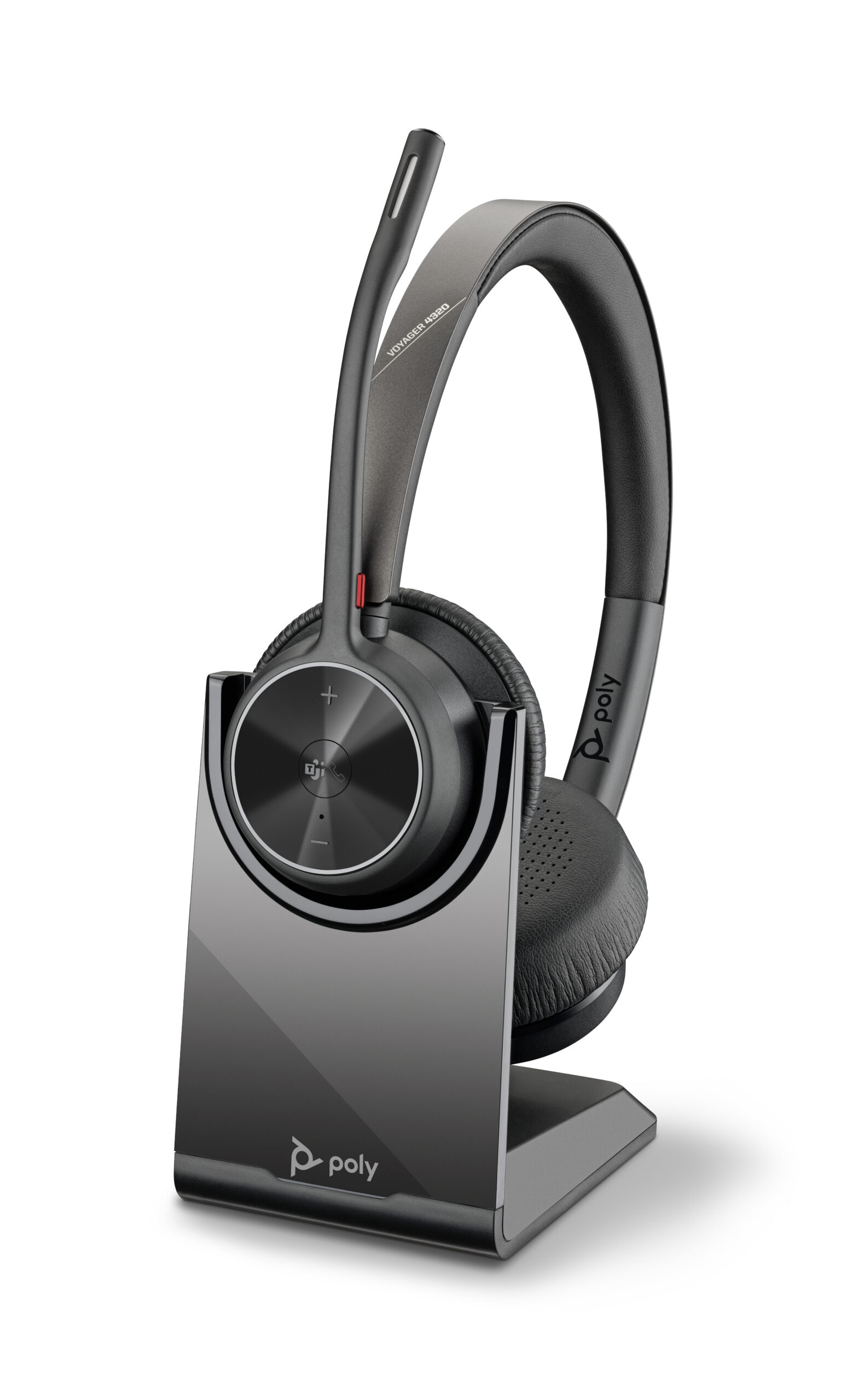 HP Poly Voyager 4320 Microsoft Teams Certified Headset + BT700 dongle + oplaadstatief - Afbeelding 2