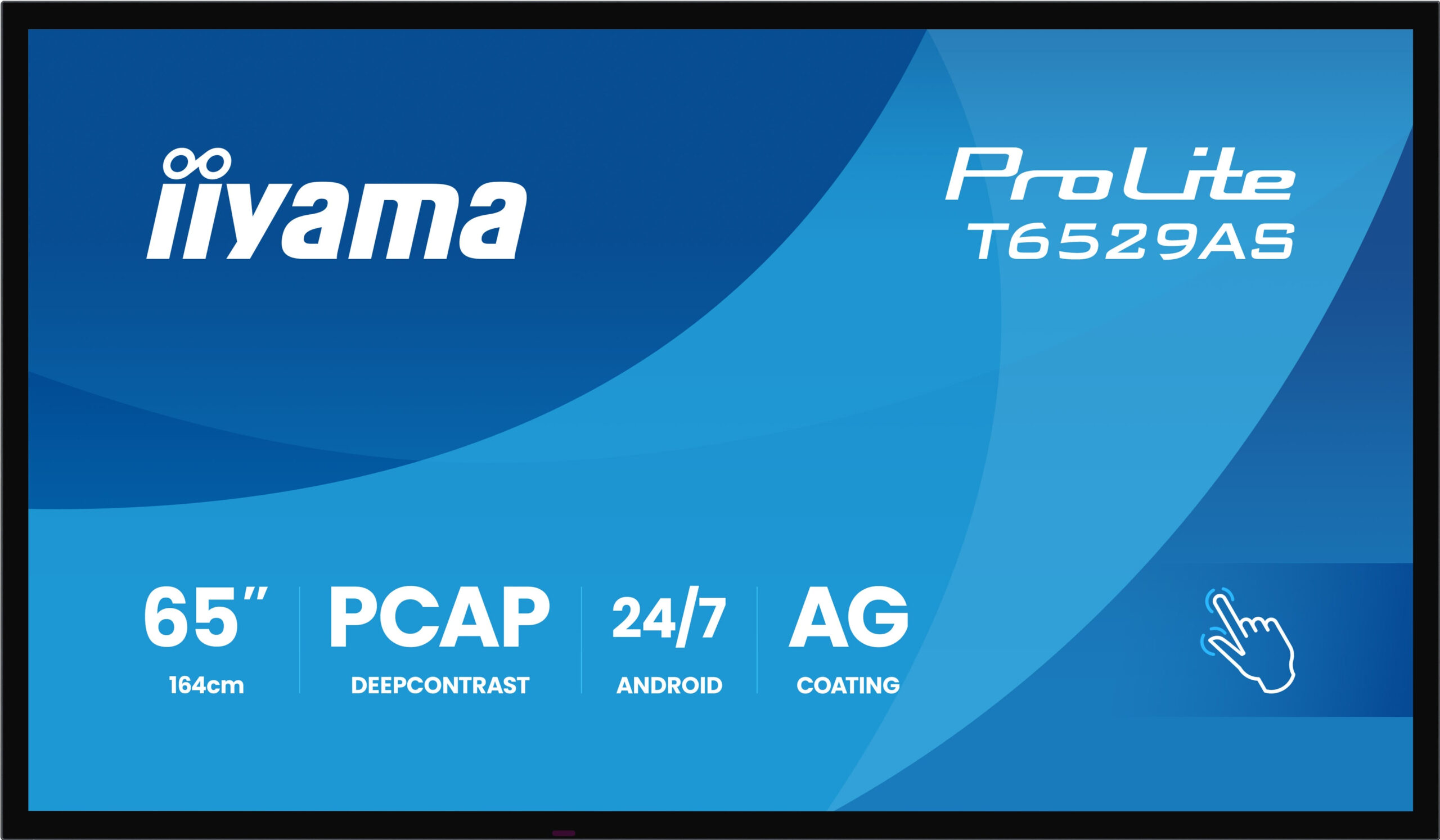 iiyama T6529AS-B1AG beeldkrant Kiosk-ontwerp 163,8 cm (64.5") LED Wifi 420 cd/m² 4K Ultra HD Zwart Touchscreen Type processor Android 24/7 - Afbeelding 3