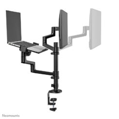 Neomounts DS20-425BL2 Monitorarm met laptophouder 17-27" - ruimtebesparend - Afbeelding 6