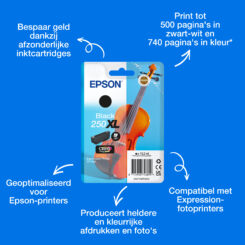 Epson Singlepack, zwarte 250XL Viool Claria Photo HD-inkt - Afbeelding 4