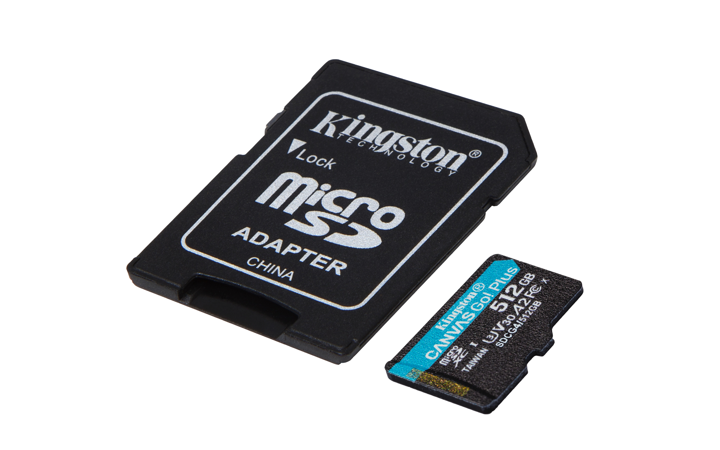 Kingston Technology 512GB microSDXC Canvas Go! Plus Gen4 200MB/s A2 U3 V30 kaart + adapter - Afbeelding 4