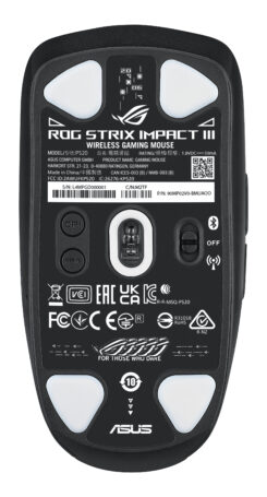 ASUS ROG Strix Impact III Wireless muis Gamen Ambidextrous RF-draadloos + Bluetooth Optisch 36000 DPI - Afbeelding 3