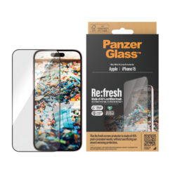 PanzerGlass ® Re:fresh Screen Protector iPhone 15 | Ultra-Wide Fit w. EasyAligner Doorzichtige schermbeschermer Apple 1 stuk(s) - Afbeelding 3