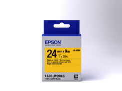 Epson Pastel Tape - LK-6YBP Pastel Blk/Yell 24/9 - Afbeelding 3