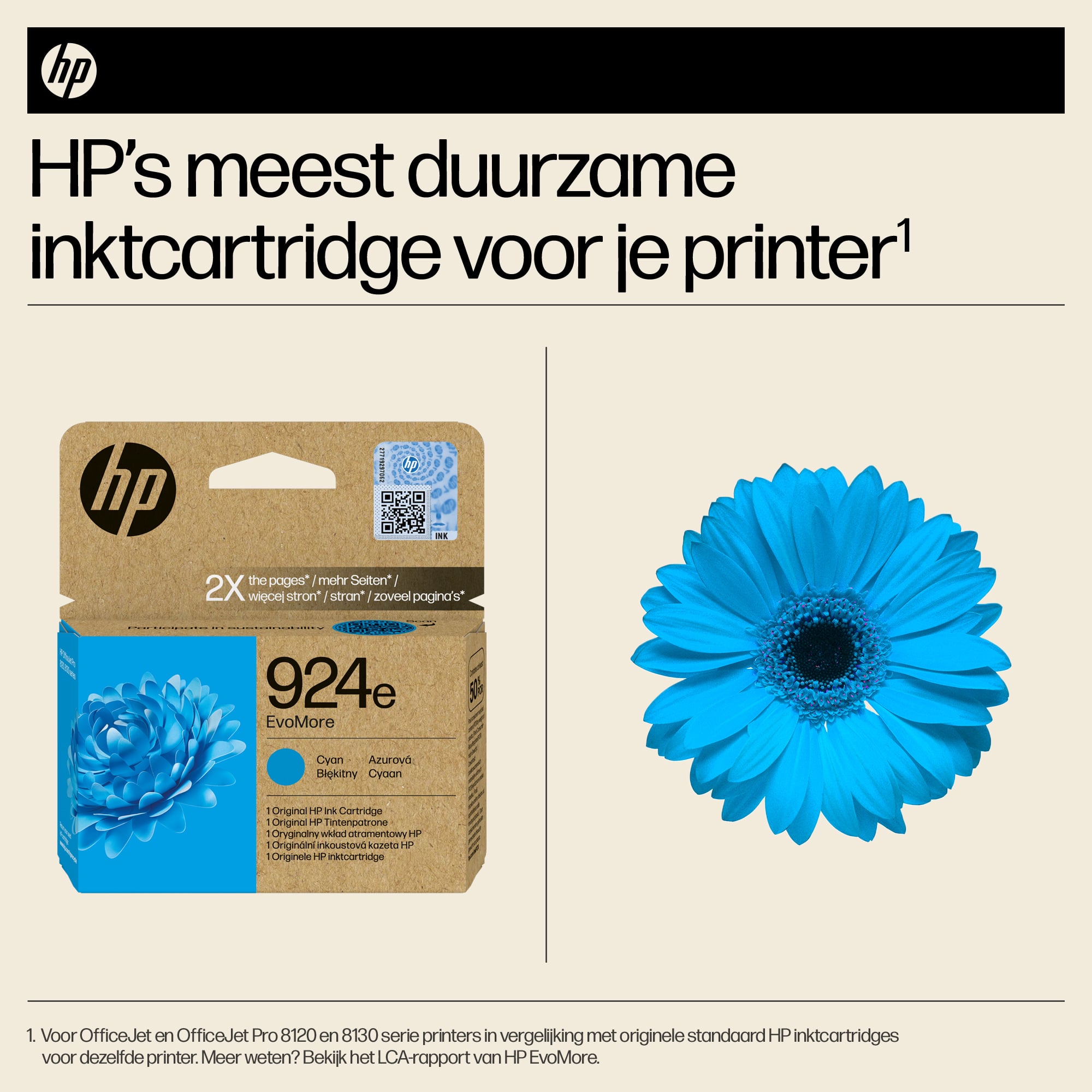 HP 924e EvoMore originele cyaan inktcartridge - Afbeelding 4