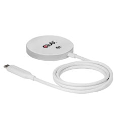 CLUB3D CAC-3026 Qi2 25W draadloze oplader wit Qi 2.2 MagSafe-compatibel magnetisch pad - Afbeelding 2