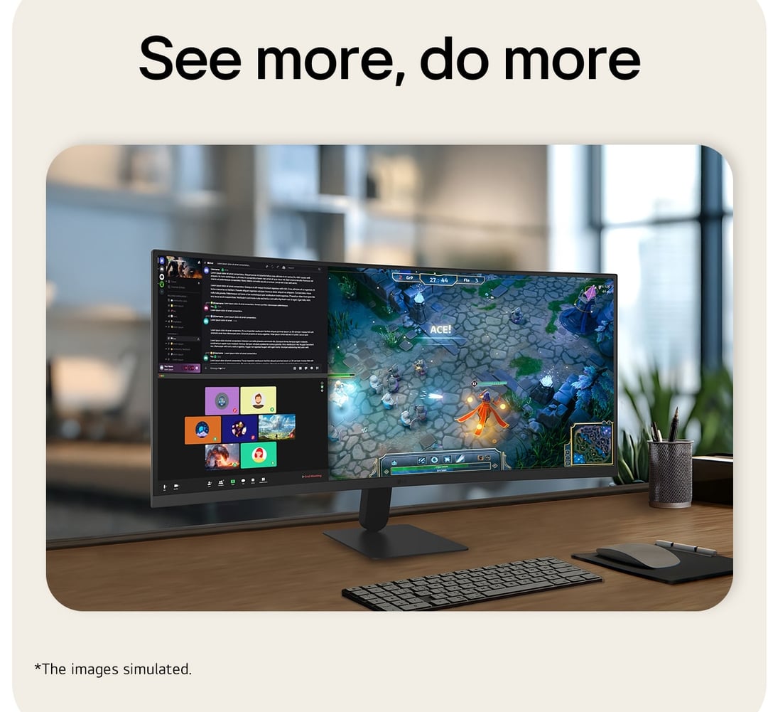 LG 34U601B-B computer monitor 86,4 cm (34") 3440 x 1440 Pixels Dual WQHD LCD Zwart - Afbeelding 5