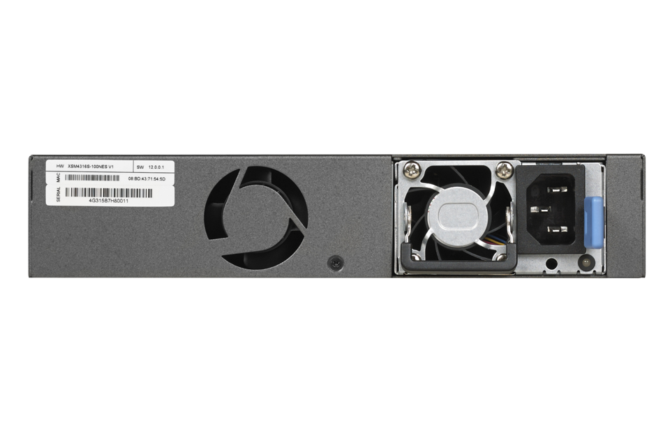 NETGEAR XSM4316S Managed L3 10G Ethernet (100/1000/10000) 1U Zwart - Afbeelding 4