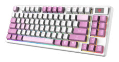 MSI FORGE GK600 TKL WIRELESS VIOLET toetsenbord Gamen USB + Bluetooth QWERTY Brits Engels Roze, Violet, Wit - Afbeelding 4