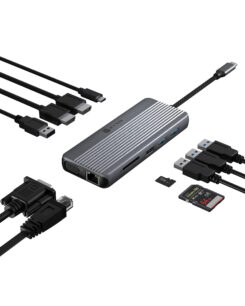 ICY BOX IB-DK4062-CPD Bedraad USB 3.2 Gen 1 (3.1 Gen 1) Type-C Antraciet - Afbeelding 3