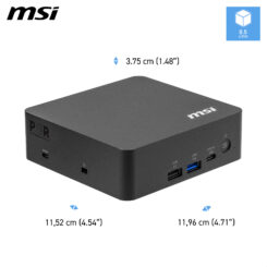 MSI Cubi NUC AI+ 3MG-003EU Copilot+ PC Intel Core Ultra 7 355 16 GB DDR5-SDRAM 1 TB SSD Windows 11 Pro Mini PC Zwart - Afbeelding 5